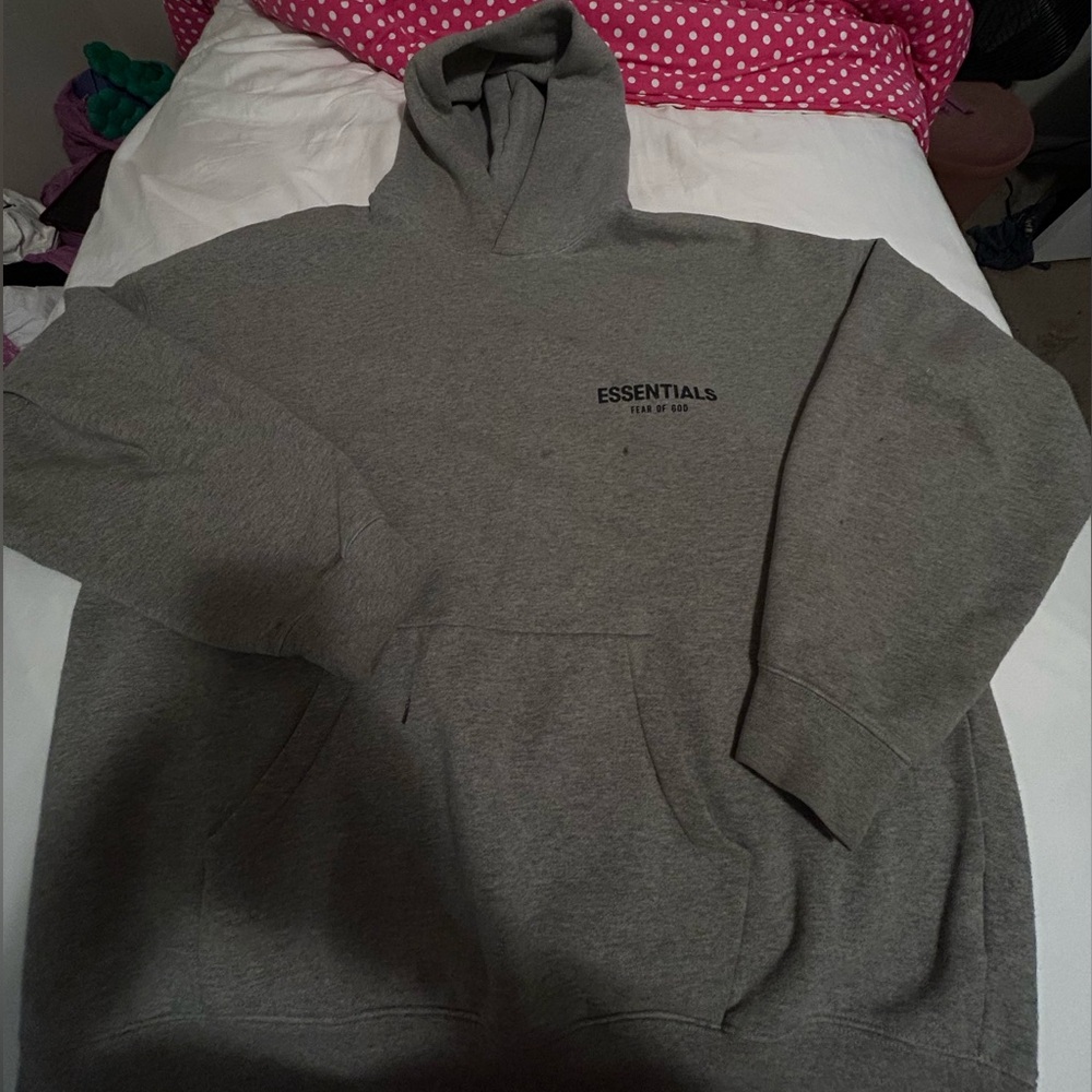 Essentials Dark oatmeal hoodie